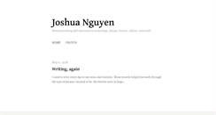 Desktop Screenshot of joshuanguyen.com